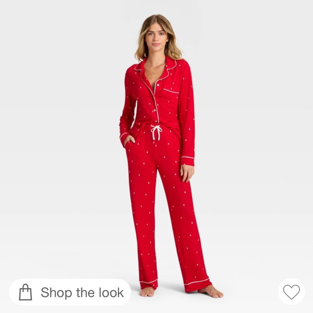 AUDEN RED TREES Pajama Set 2025 Edition - Picture 4 of 4
